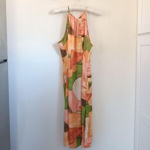 Forever 21 Colorful Abstract Maxi Dress